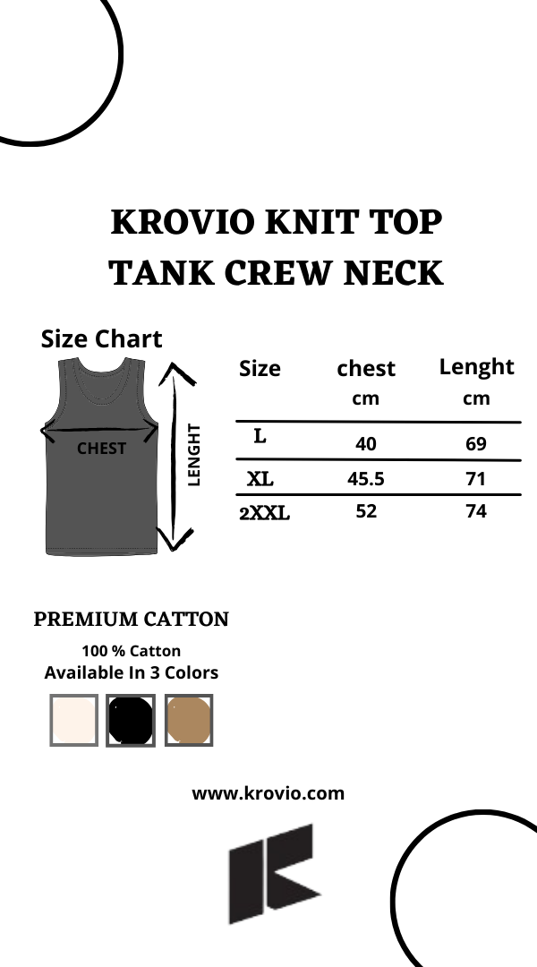 Krovio 100% Cotton Sleeveless Top