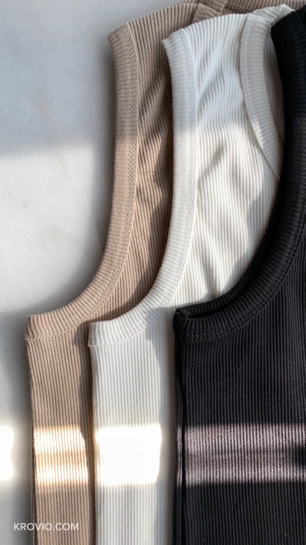 Krovio 100% Cotton Sleeveless Top