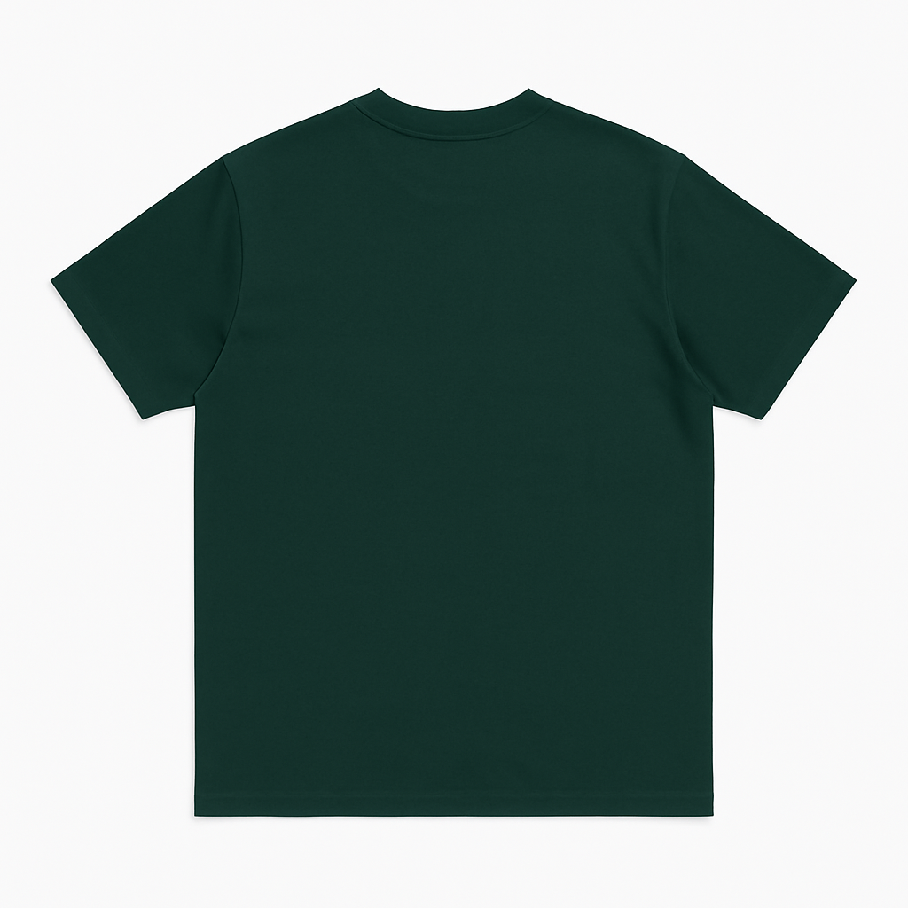 Boxy Fit Crew Neck T-Shirt Dark Green