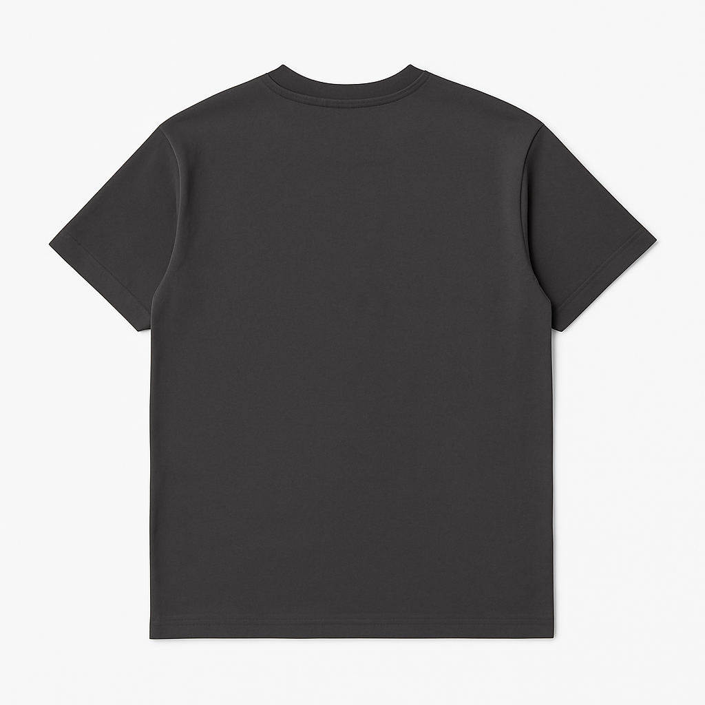 Boxy Fit Crew Neck T-Shirt Dark Grey