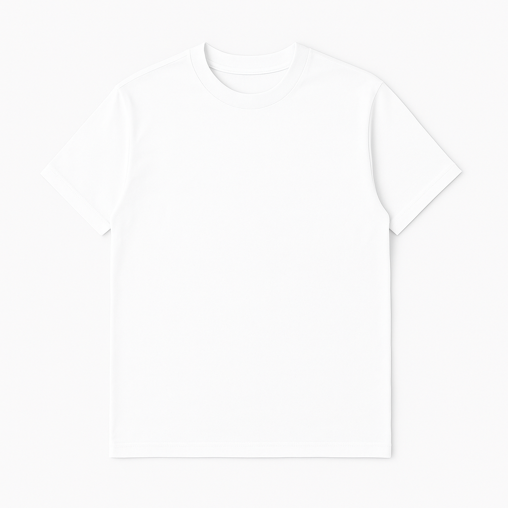Boxy Fit Crew Neck T-Shirt White