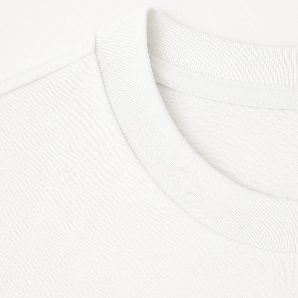 Boxy Fit Crew Neck T-Shirt White
